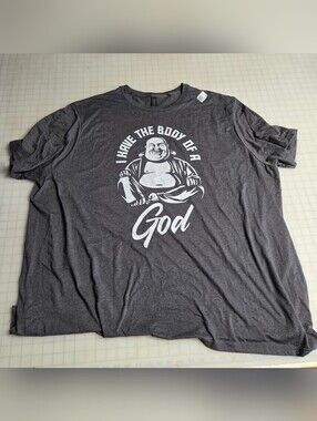 Have The Body of A God Buddha Funny Fat Guy and Dad BOD T-Shirt